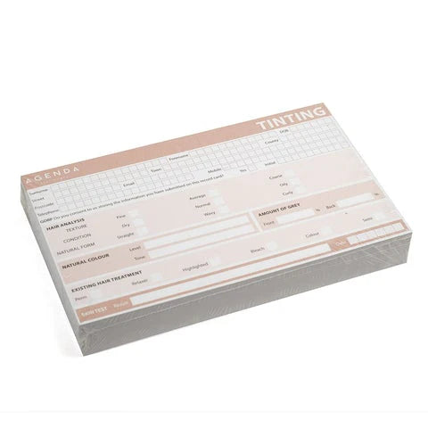 Agenda Tinting Record Cards Pk 100