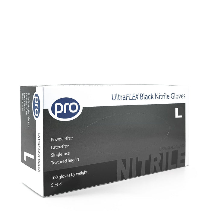 Ultra Flex Black Nitrile Gloves