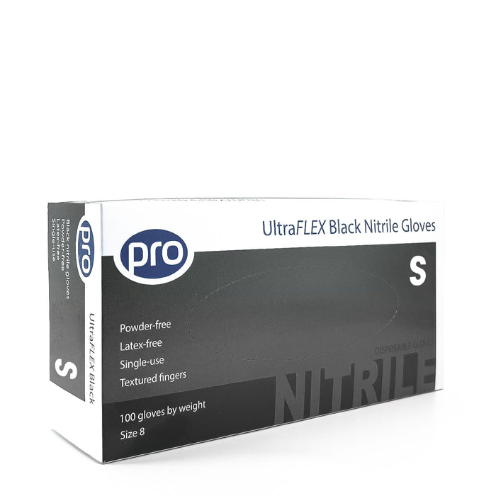 Ultra Flex Black Nitrile Gloves